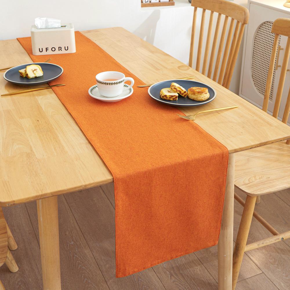 Modern Simple Waterproof Linen Big Hotel Western Table Table Flag B&B Bed Flag Four Seasons Available Bed End Flag