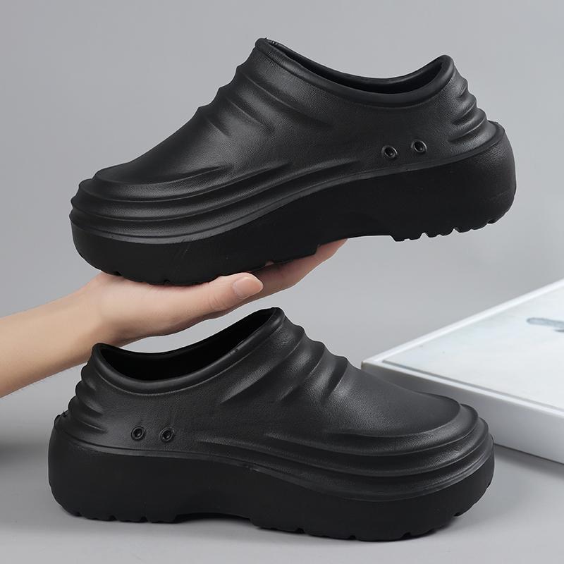 Working Footwear Waterproof, Oil-Proof, Anti-Skid, Thick-Soled, Wear-Resistant, Special Soft-Soled Labor Protection Shoes For Kitchen
