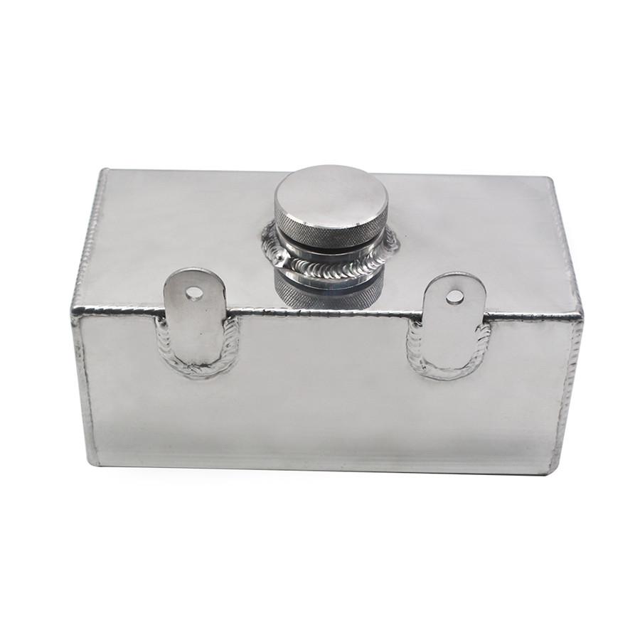 Réservoir de lave-glace en alliage d'aluminium poli Réservoir de pulvérisation d'intercooler 2 litres