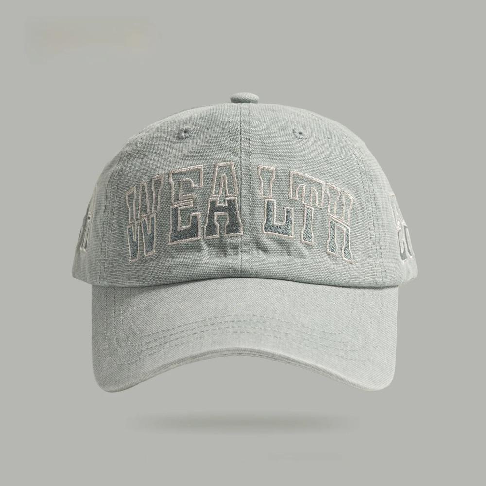 Retro Washed Baseball Cap For Men Women, Polyester Material With Letter Design, Adjustable Strap Closure,Suitable For Daily Wear