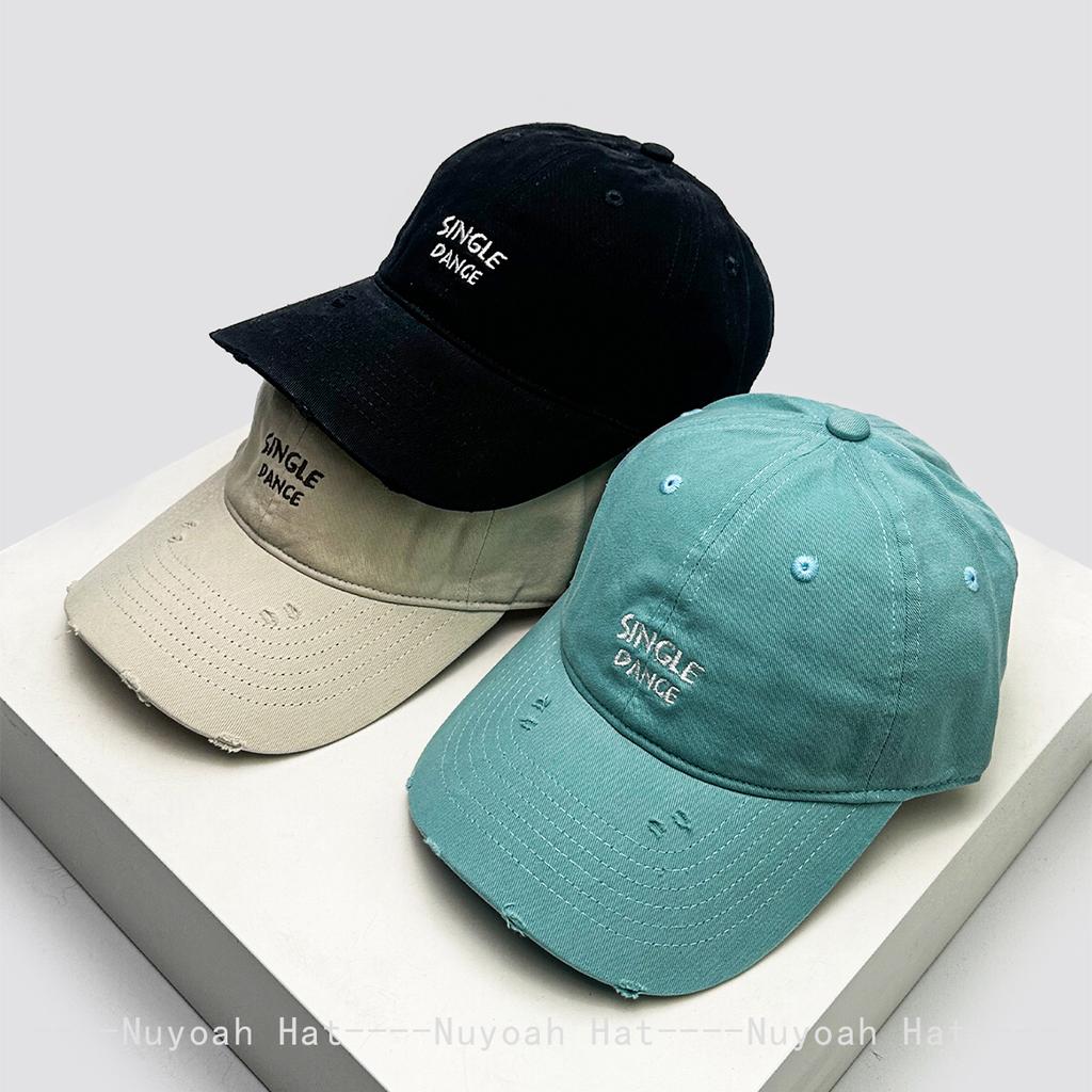 New Men Women Japanese Broken Style Letters Embroidery Baseball Hats Sunshade Simple Versatile Casual Peaked Caps Fashion Ins