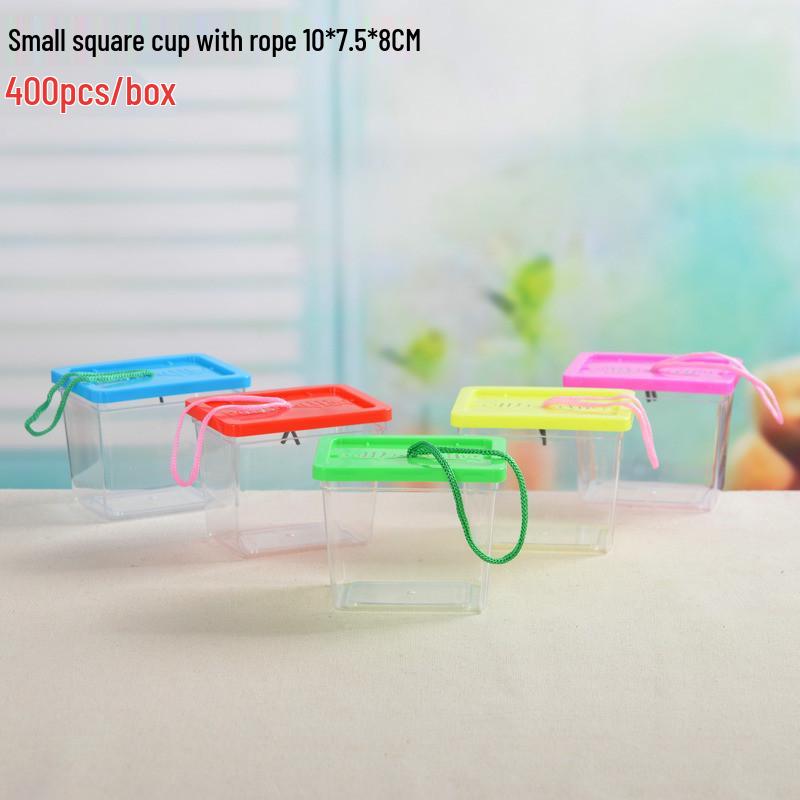 Transparent Handheld Pet Breeding Box: Large, Medium, Small - Turtle Tank, Goldfish Container, Enclosed Hamster Cage
