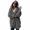 A Mid-length, Double-sided Faux Fur Coat for Women's Autumn and Winter Woolen Warm Jacket