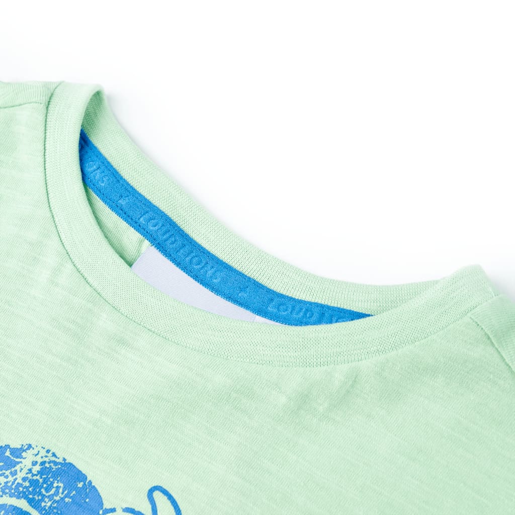 Children's Short-Sleeved T-shirt, Light Green, 128