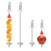 2Pcs Rust-proof Bird Feeder for Cage Parrot Fruit Skewers  For Macaw Parakeet Parrot Budgie