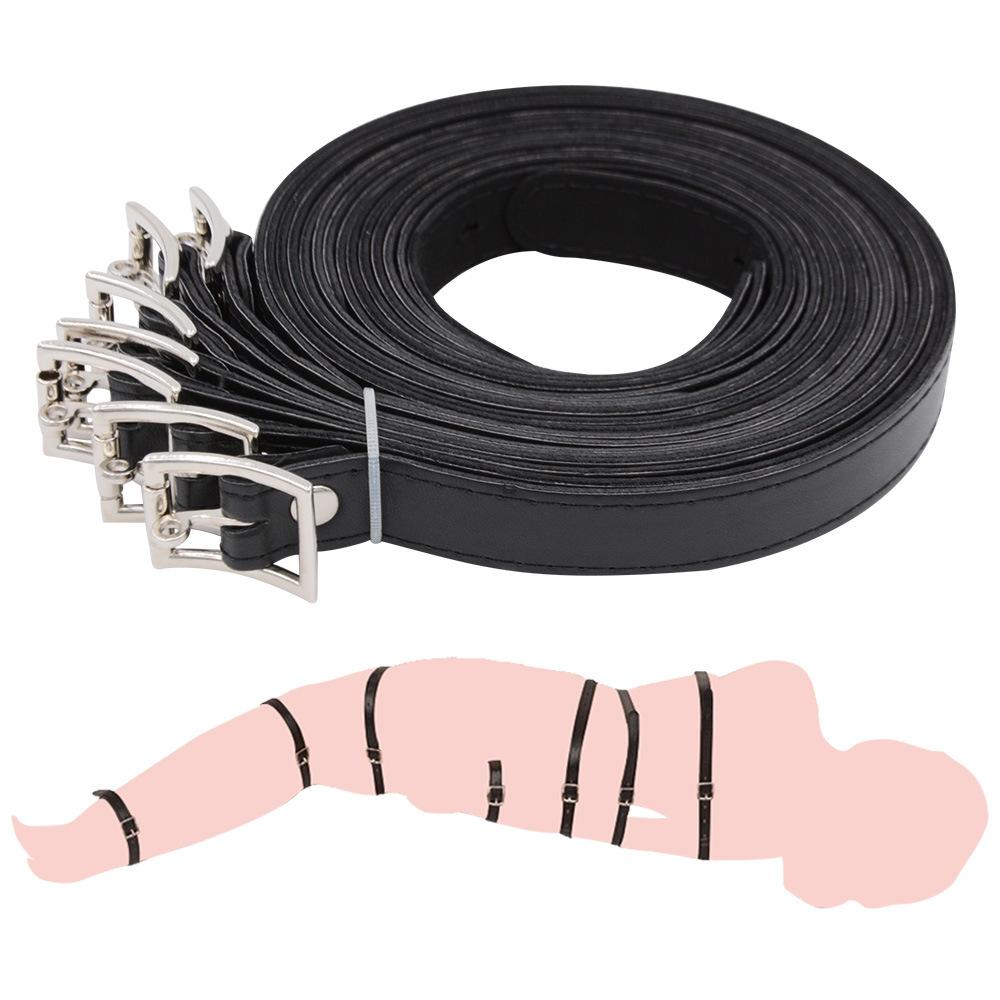 SM Set Bondage pentru Cupluri de 7 Piese Bandă Bondage Condiționare Sclavă Jucării Sexuale pentru Adulți Jucării Erotice