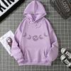 Hot Casual Versatile Loose Hooded Moon Sweater Fleece Jacket Women's Clothing
