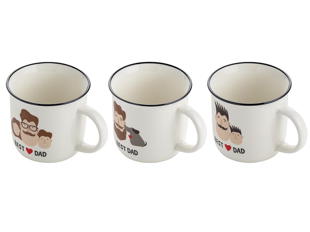 Tasse Bester Papa 380ml Mix 3 Geschenkbox