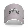 Motocross Monochromatic Grey and Black and White Motorcycles Cap Baseball Cap Golf Hat Unisex Cap for Women Unisexs