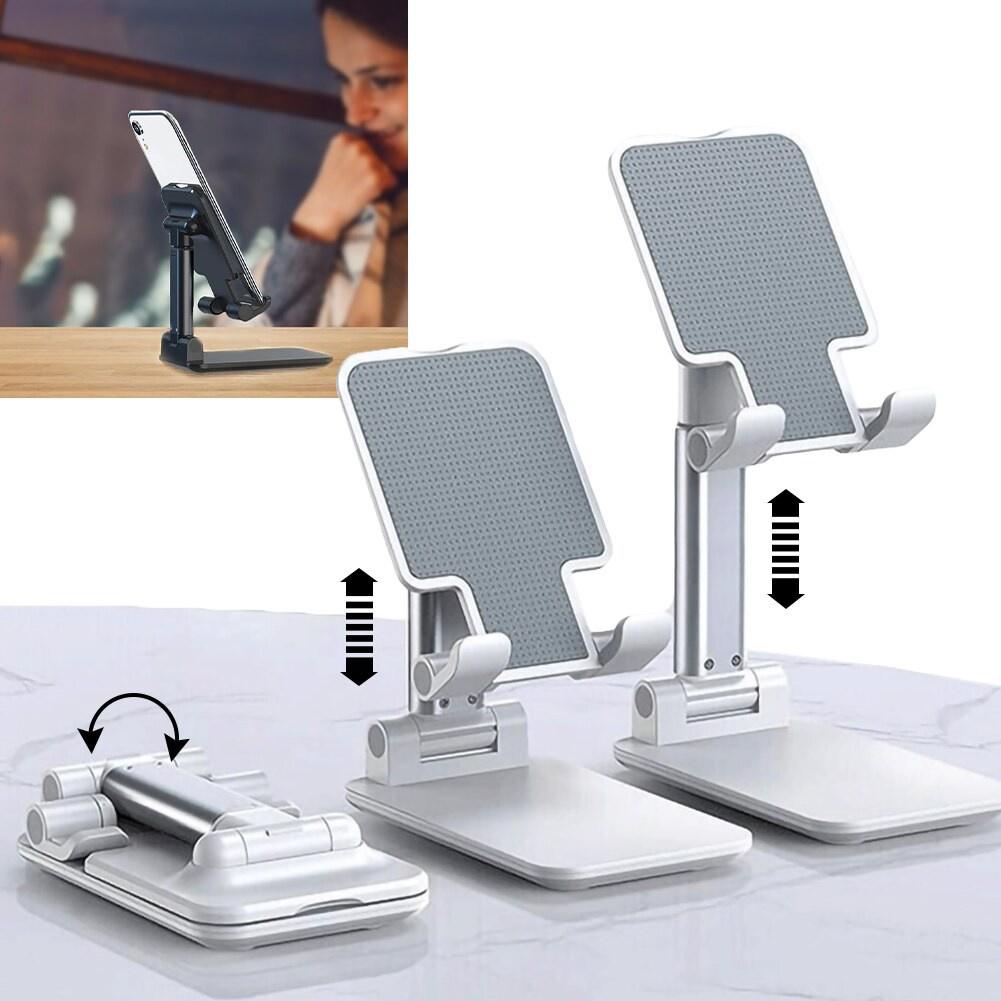 Universal Desktop Mobiltelefon Hållare Ställ för IPhone IPad, Justerbar Tablett Vikbar Bord Mobiltelefon Bordshållare, 1 Styck
