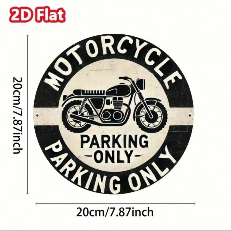 1 pc Round Metal Wall Art Decor for Office Living Room Patio (20x20 cm)