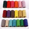 100meters/roll New Christmas Home Decor Packing Craft Projects DIY Rope Twine String Cotton Cords
