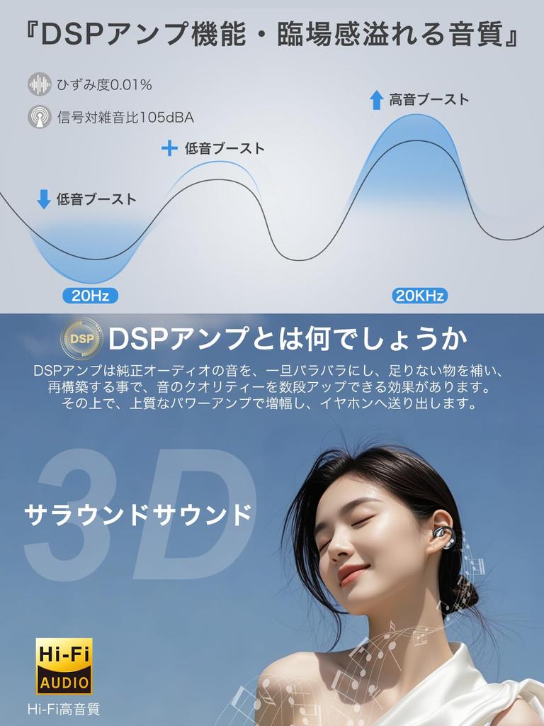 type for sound quality supremacy and accessory Earaku SoundClip wireless open ear ear cuff ultra does not block your ear clip type no sound innovation