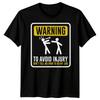 Mens Worker Injury Warning Funny Fathers Day TTshirt Tee Best Dad Ever Papa #FD