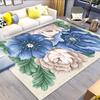 1 Stück Moderne Blumen-Teppichmatte Perfekt für Wohnzimmer-, Schlafzimmer- oder Balkon-Dekoration, Schlafzimmer-Dekoration Moderner Blumen-Teppich Langlebige Teppichmatte, Blumen-Teppichmatte