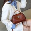 Premium Genuine Leather Women's Handbag Portable Pillow Bag with Vegetable Tanned Top Layer Cowhide Single Shoulder Crossbody Commuter Bag