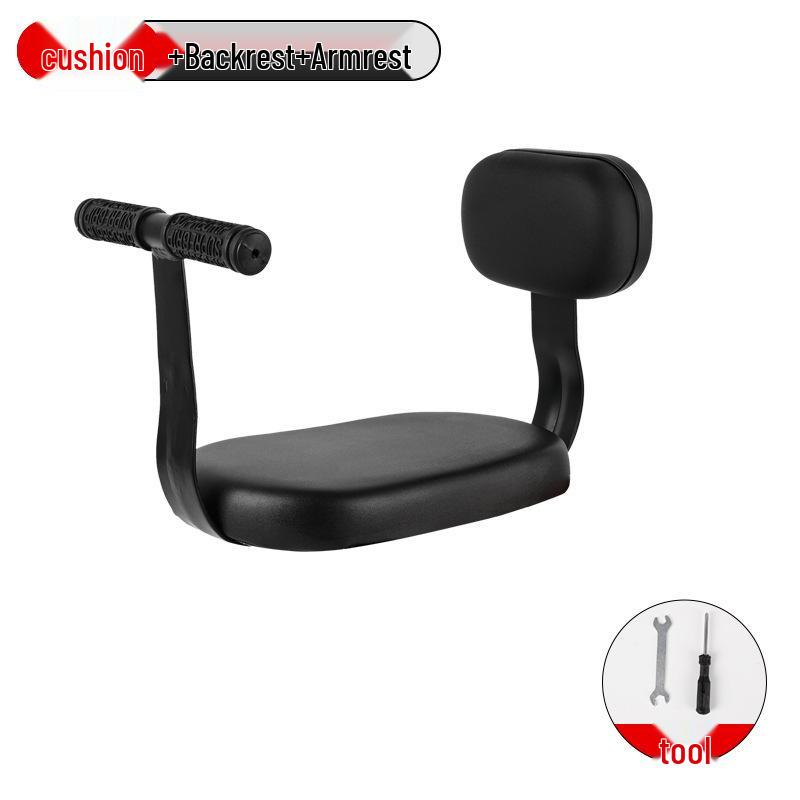 Universal Bicycle Safety Seat with Footrests - Folding Mountain Bike Rear Cushion for Baby