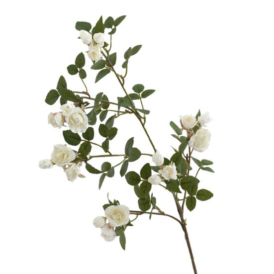 Künstliche Blume, langer Zweig, künstliche Rose, realistische helle Farben, nicht verblassende Kunstseidenblume für Heimdekoration