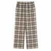 Limid Men Check Pattern Banding Wide Pants On Pta Qwfl20yb