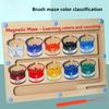 CPC Wooden Magnetic Maze Counting Board Toy for Children - Educational Toy with Magnetic Pen and Balls