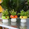 Cute Ceramic Mushroom Vase Modern Exquisite Hydroponic Flower Holder Creative Hydroponic Plant Utensils Succulent