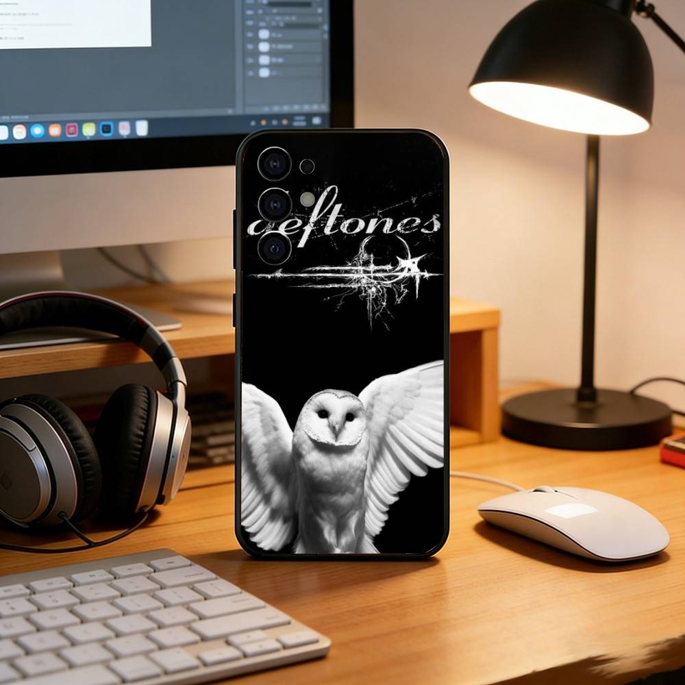 Band D-Deftones Phone Case Black Silicone Soft For Samsung S25,S24,S21,S22,S23,S30,Ultra,S20,Plus,Fe,Lite