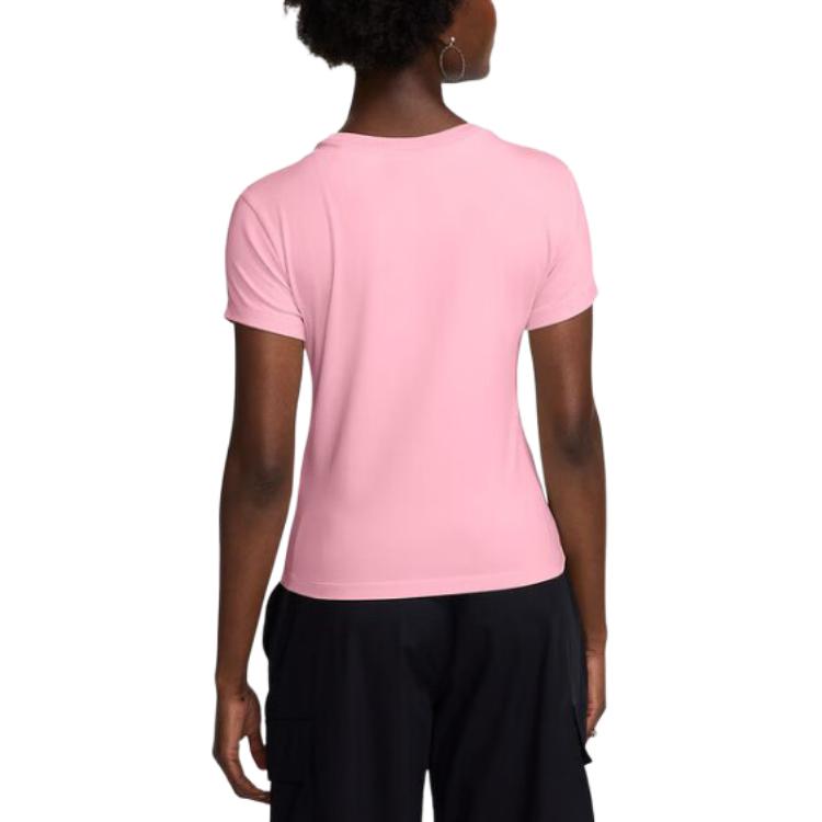 Nike Simple Breathable Versatile Short Sleeve T-Shirt Women Tops Pink FV5509-690