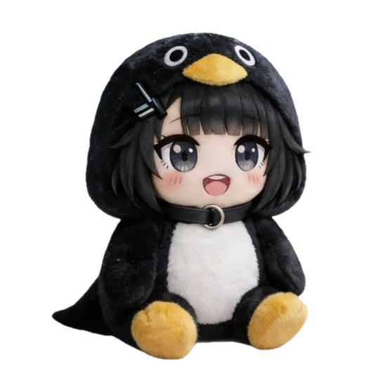 Squeaky Penguin Plush Toy with Soft PP Cotton Cuddle Buddy for Kids Adults Birthday Gift Bedroom Decor Adorable Stuffed Animal for Home Office Travel