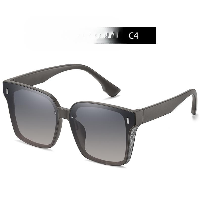 Nouvelles Lunettes de Soleil Polarisées Lunettes de Soleil PC Grande Monture pour Dames Coréennes Lunettes de Soleil de Mode pour Voyage