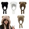 Cartoon Ear Protection Hat Soft Plush Earmuffs Cap Ski Caps Women Fluffy Hat Women