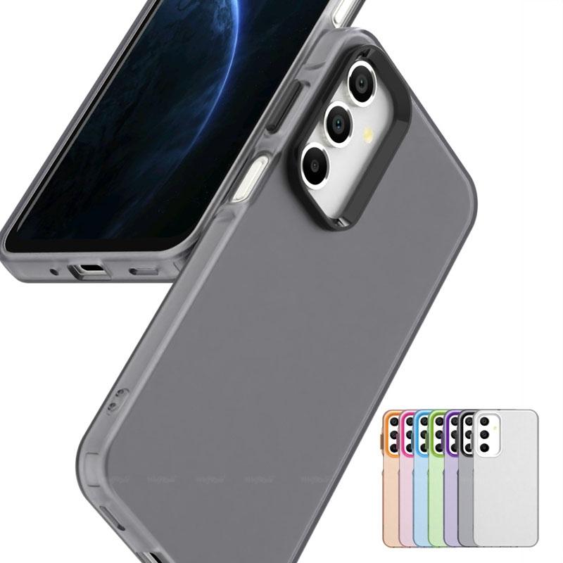 For Samsung A33 Case Cover Samsung Galaxy A33 Capas Phone Back Transparent Colour Bumper Frosted Matte Clear Fundas Samsung A33