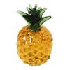 Figurine de fruits en faux cristal, verre transparent, fraise, ananas, kaki, citron, banane, Sculpture, presse-papier, décoration de bureau, ornement