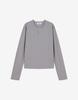 Meleugo Cove Waffle Henley Neck T-Shirt [Gray]