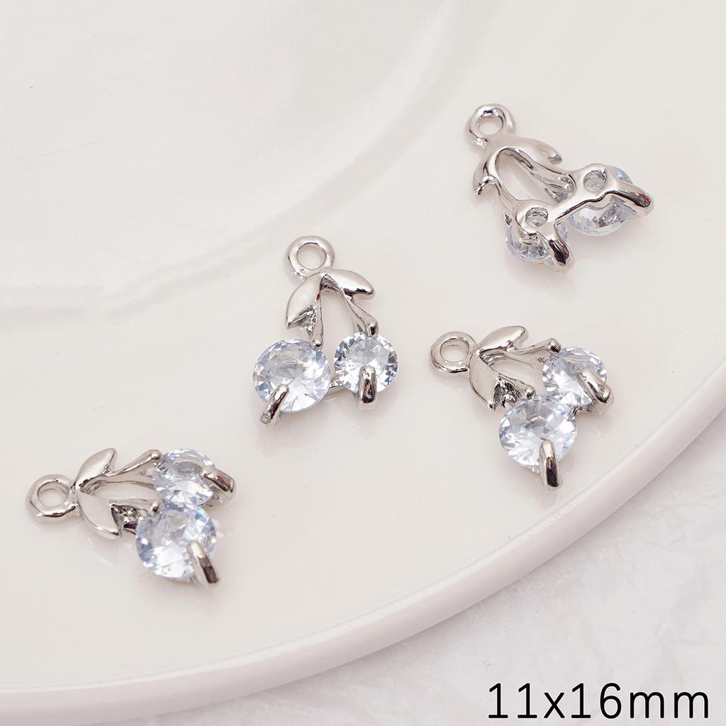 Alloy Zircon Color Preserving Pendant Charms For DIY Bracelets Necklaces Jewelry Making