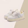 Mesh Breathable Thick-soled White Shoes Women's New Fashionable Versatile Color Matching Sports and Leisure Breadboard Shoes