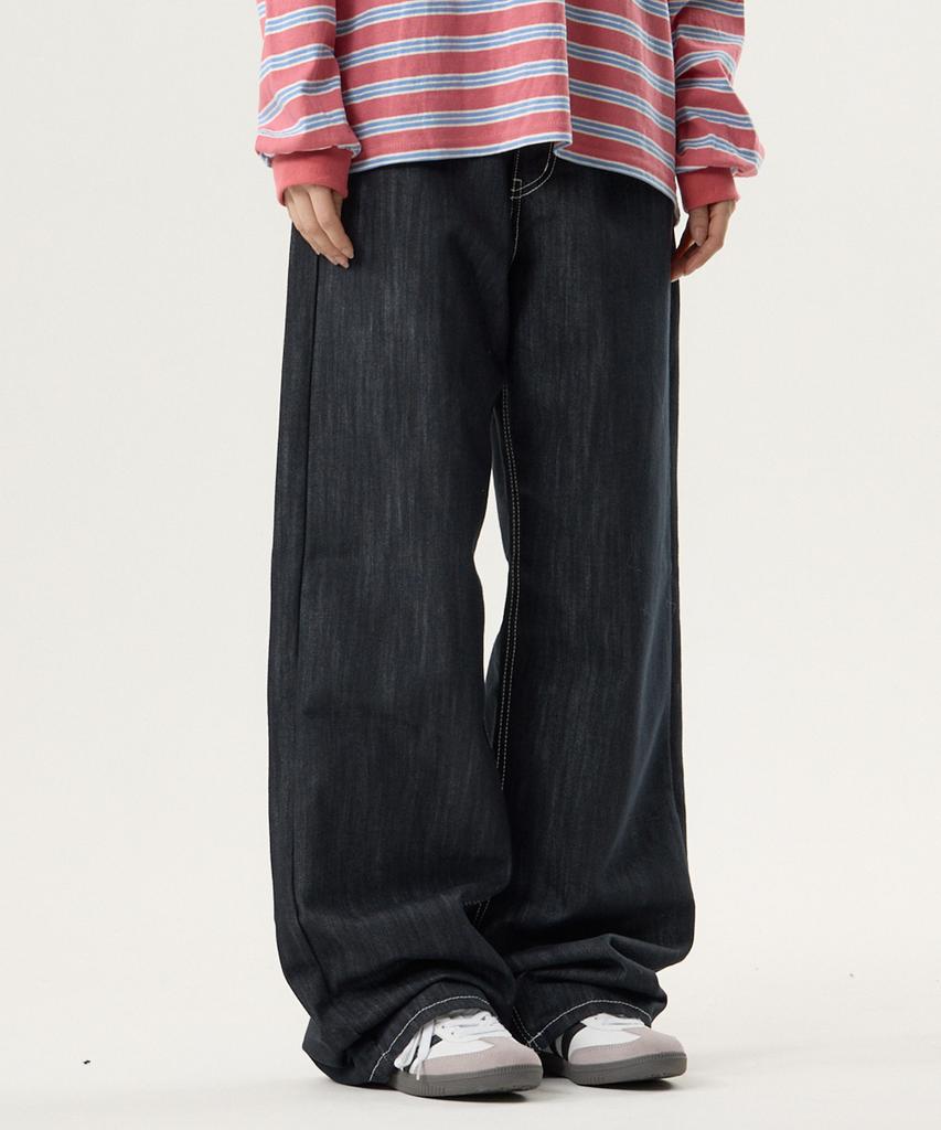 UNKNOWN PLANET Wide Denim Pants Indigo