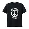 You Wanna Peace Of Me Sign T Shirt Black 3XL Vintage Washed Designer Clothes Homme Stretched Comfortable Fashion Soft Versatile