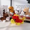 Multicolor Cartoon Pony Plush Keychain - Soft, Cute New Year Mascot Ornament for Backpack