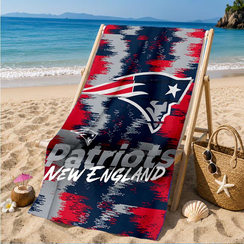New England Futballcsapat Logós Strandtörölköző, Gyorsan száradó, Könnyen kezelhető, Alkalmas Fitneszhez és Tengerparti Nyaraláshoz Egyaránt, Sport Alapvető Cikk