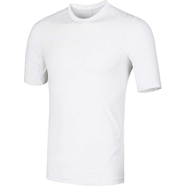 Adidas T Shirts Men's White Crew Neck Moderate DI0266