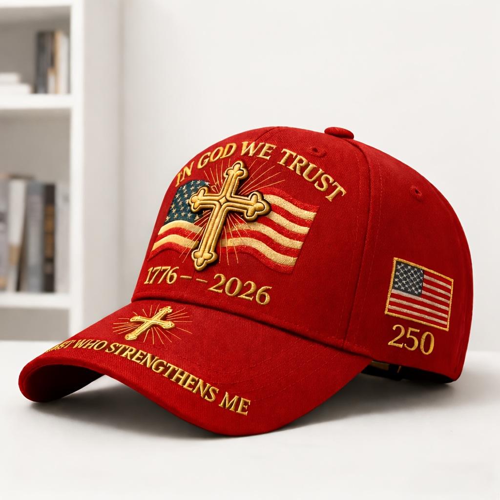 Digital Printed Baseball Cap American Anniversary Hat, Men's and Women's Retro Old Shade Cap