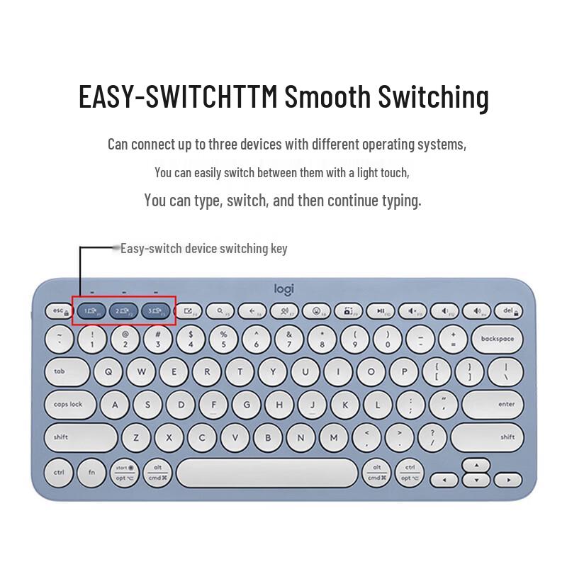 Logitech K390 Ultra-Thin Wireless Bluetooth Keyboard