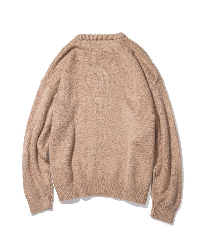 MASSNOUN Wool Soft Mohair Oversized Knit Mftnt003-Bg