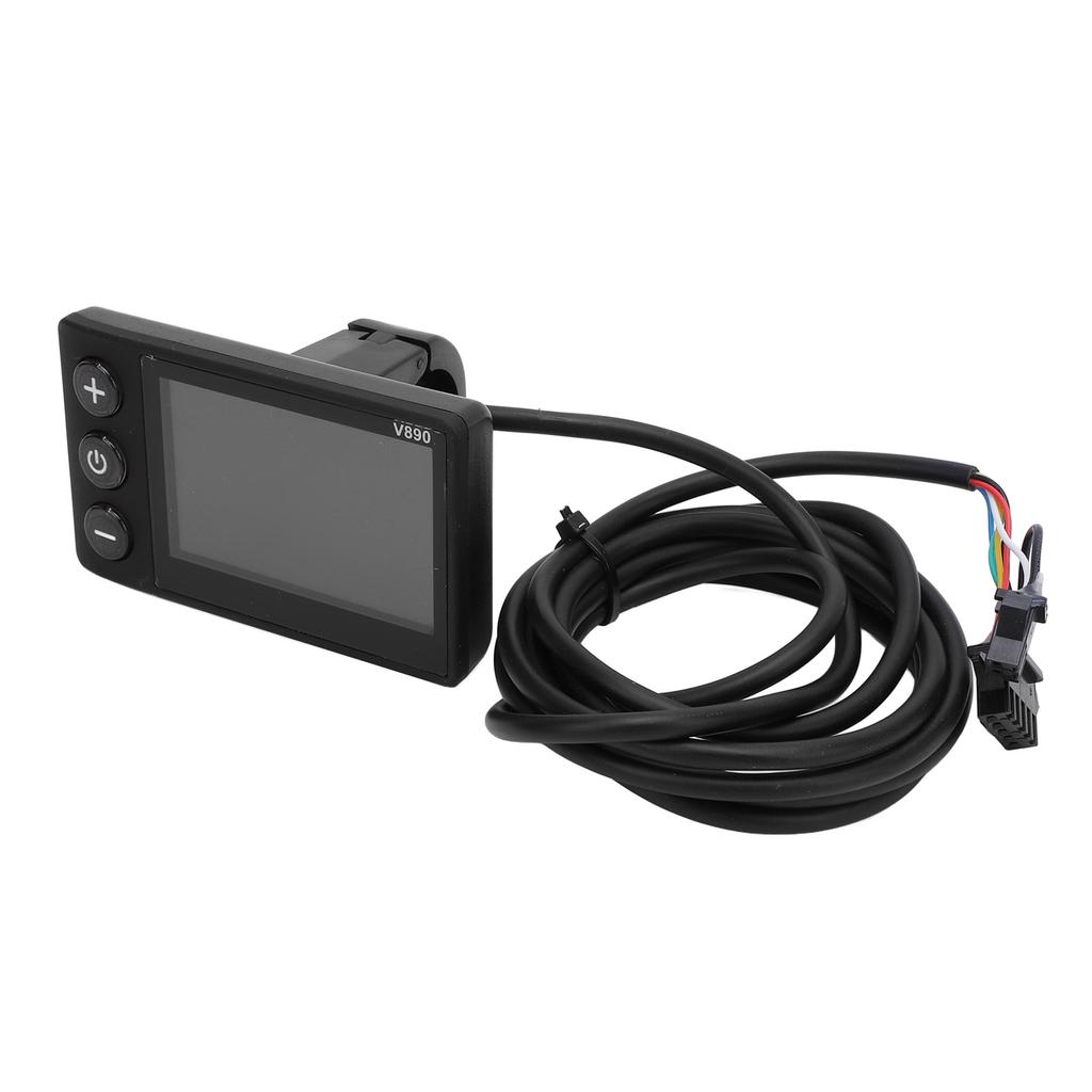Electric Bike LCD Display 5P and 2P Universal Fit 24V 36V 48V 60V LCD Display Meter V890 Color