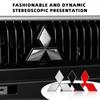 1pc ABS Car Logo Front Grille Rear Trunk Emblem Steering Wheel Sticker For Mitsubishi Pajero Outlander XL Montero Lancer Triton