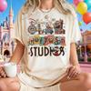 Summer Disney Hollywood Studio Graphic Tshirt Men Women Fashion Cotton Quality Casual Loose Short Sleeve Classic Unisex