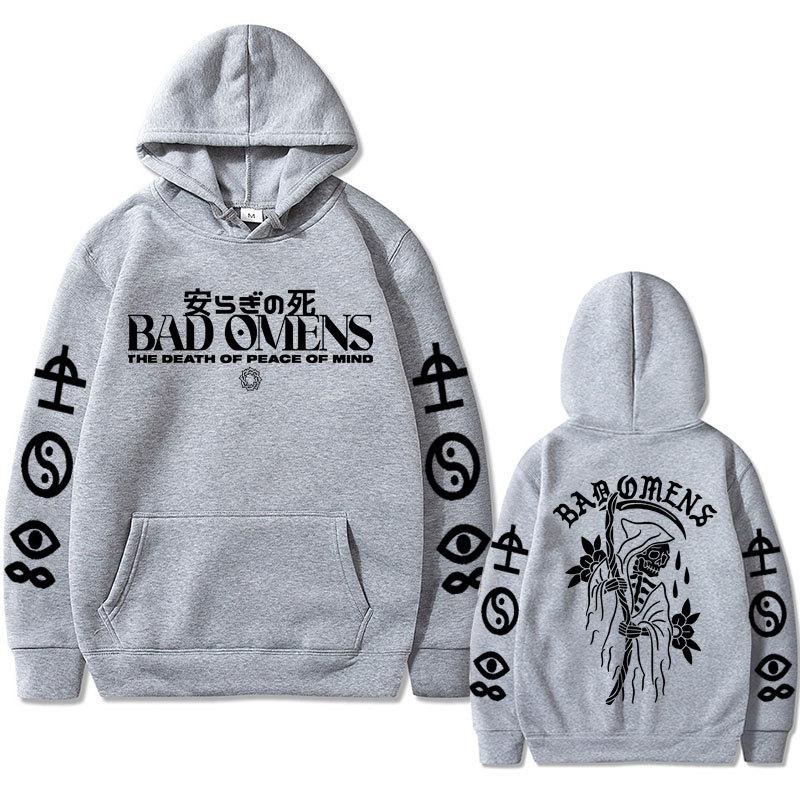 Bad Omens Band Tour American Music Print Hoodie Fashion Long Sleeve Sweatshirts Women Streetwear Pullovers Sudaderas