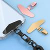 Coussin d'attache de téléphone en acier inoxydable, patchs d'attache à clip durables pour cordon de téléphone avec boucle rotative à film souple, étui ultra-mince
