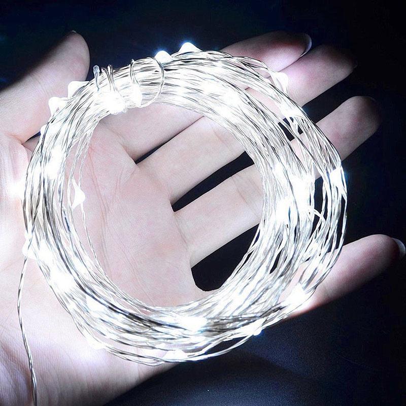 Lámpara de tira de luces LED de alambre de cobre de 5/10 m de calidad premium para decoración del hogar atemporal