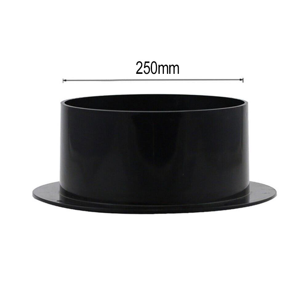 50/160/250mm Straight Pipe Air Duct Connectors Flange Ventilation Ducting